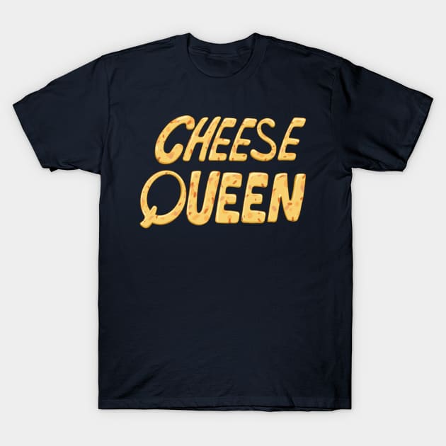 Cheese Queen T-Shirt by WeFlaps Comics Merch